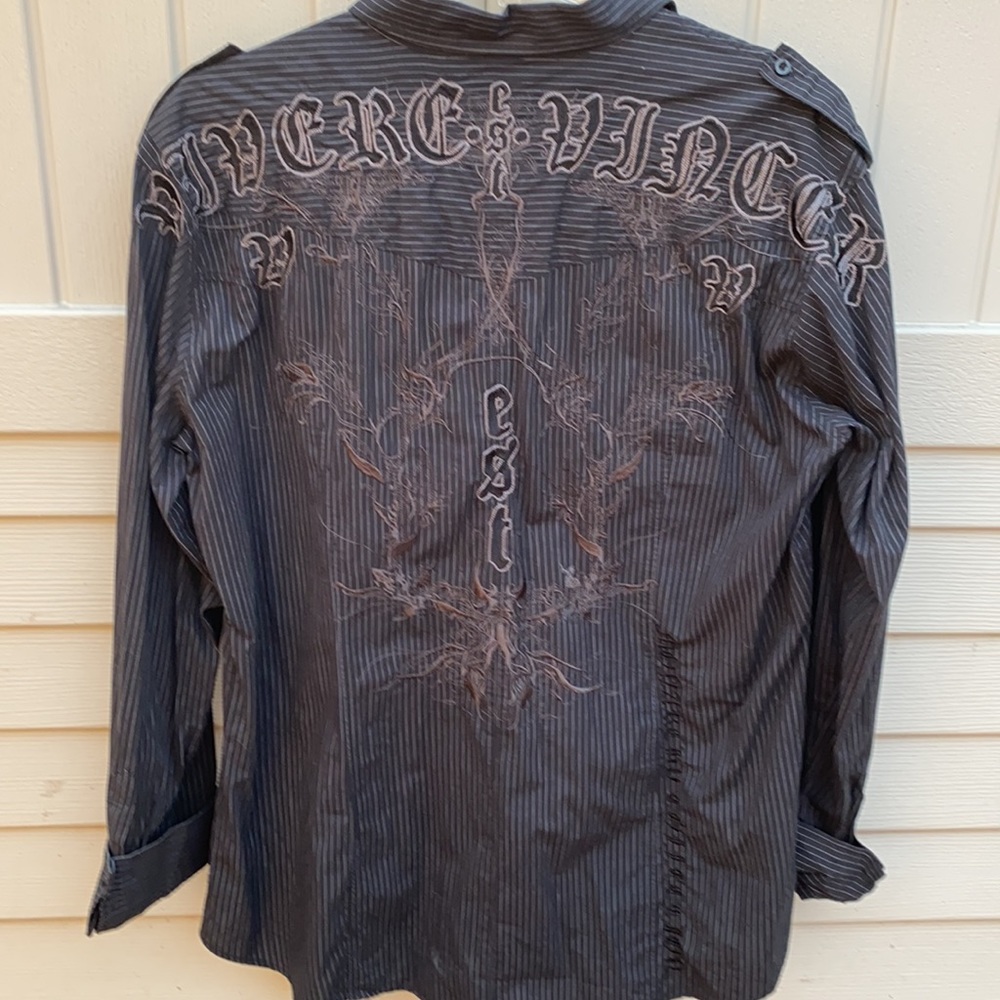 Monarchy Collection black buttondown shirt men 3XL